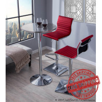 LumiSource BS-MASTER R Master Barstool in Red